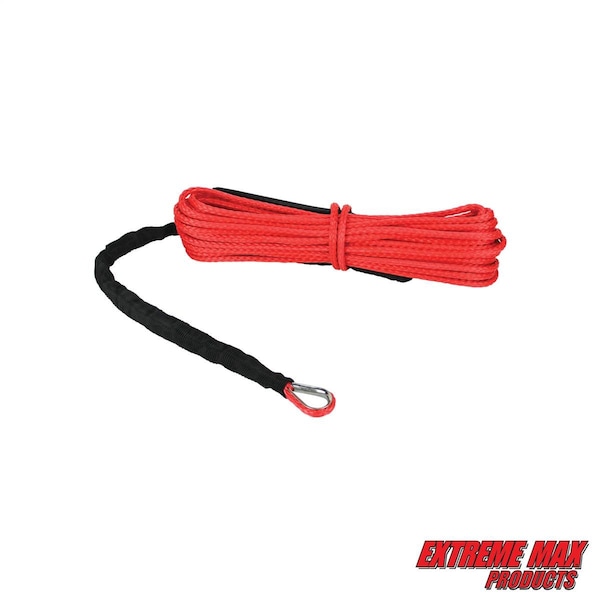 Extreme Max Extreme Max 5600.3206 "The Devil's Hair" Synthetic ATV / UTV Winch Rope - Red 5600.3206 - main